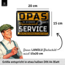 LANOLU Blechschild Opas Service
