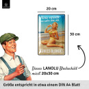 LANOLU Blechschild Kühles Blondes 20x30cm