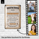 Retro Blechschild DORFKINDER, lustige Schilder mit Spr&uuml;chen, Metall 20x30cm