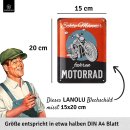 Retro Blechschild Motorrad, Geschenkidee f&uuml;r M&auml;nner und Biker, lustige 15x20cm