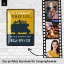 Retro Blechschild, Camper Geschenke f&uuml;r...