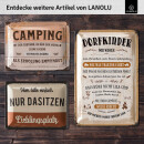 LANOLU Blechschild Wenn der Berg ruft muss ich gehen 15x20cm