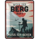 Retro Blechschild BERG, vintage Metallschild, Geschenke...