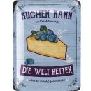 Retro Blechschild KUCHEN, Dekoration Kuchen,  Retro Deko K&uuml;che, 15x20cm