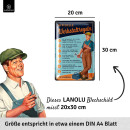 LANOLU Blechschild Werkstattregeln 20x30cm