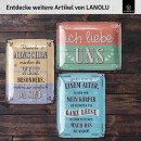 LANOLU Blechschild Menschen - wie wertvoll sie sind 15x20cm