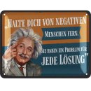 Retro Blechschild Albert Einstein Poster aus Metall mit...