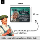 LANOLU Blechschild Spruch - Relativitätstheorie 15x20cm