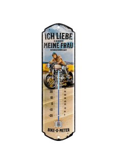 LANOLU Retro Thermometer Bike-O-Meter 8x28cm