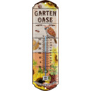 LANOLU Thermometer Garten-Oase 8x28cm