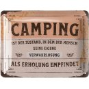 Retro Blechschild CAMPING, Camper Geschenke f&uuml;r...
