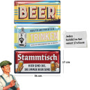 LANOLU 3er Blechschilder Set Bier- Set Nr. BS001
