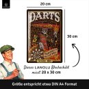 LANOLU Blechschild DARTS Hölle 20x30cm