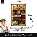 LANOLU Blechschild DART-Regeln 20x30cm