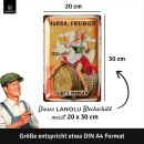 LANOLU Blechschild Hurra, Bier 20x30cm
