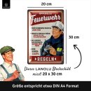 LANOLU Blechschild Feuerwehrregeln 20x30cm