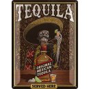 LANOLU Blechschild Tequila 30x40cm