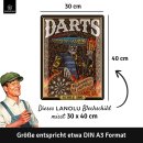 LANOLU Blechschild DARTS 30x40cm