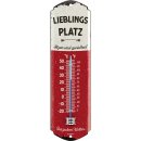 LANOLU Retro Thermometer Lieblingsplatz 8x28cm