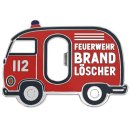LANOLU Magnet Flaschenöffner Feuerwehrauto "Brandlöscher"