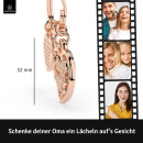 LANOLU Schlüsselanhänger "Beste Oma" Herz - Roségold