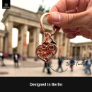 LANOLU Schlüsselanhänger "Beste Oma" Herz - Roségold