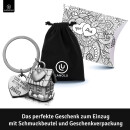LANOLU Schlüsselanhänger "Mini-Zuhause" - Vintage Silber