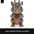 LANOLU Schlüsselanhänger Eichhörnchen "Nussknacker" - Vintage Kupfer