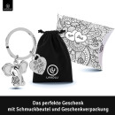LANOLU Schlüsselanhänger Elefant "Rüsselmeister" - Silber