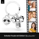 LANOLU Schlüsselanhänger Elefant "Rüsselmeister" - Silber