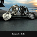 LANOLU Schlüsselanhänger Elefant "Rüsselmeister" - Silber