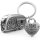 LANOLU Schlüsselanhänger Camping Anhänger "Caravan" - Vintage Silber