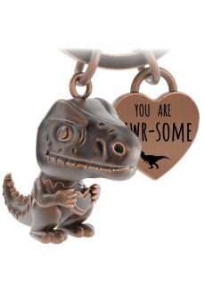 LANOLU Schlüsselanhänger T-Rex "Mini-Rex" - Vintage Kupfer