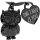 LANOLU Keyring Owl "Kuschelkautz" - Black