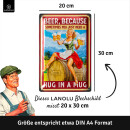 LANOLU Blechschilder retro MANCHMAL BRAUCHST DU BIER Geschenke für Bierliebhaber, Blechschild Bier, Biertrinker Geschenk 20x30cm