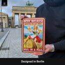 LANOLU Blechschilder retro MANCHMAL BRAUCHST DU BIER Geschenke für Bierliebhaber, Blechschild Bier, Biertrinker Geschenk 20x30cm