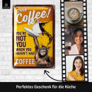 Retro Blechschild Kaffee Deko für Küche, Coffee...