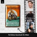 LANOLU Retro Blechschild Motorrad Deko, Geschenk für...