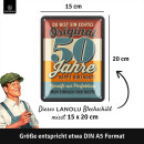 LANOLU Blechschild Original seit 50 Jahren 15x20cm
