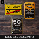 LANOLU Blechschild Original seit 50 Jahren 15x20cm