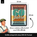 LANOLU Retro Metal Sign – “Original seit 60 Jahren” – 15 x 20 cm