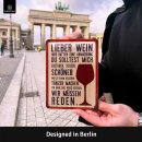 LANOLU Blechschild Lieber Wein Tänzer 15x20cm