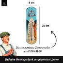 LANOLU Thermometer Life is better at the Beach 8x28cm
