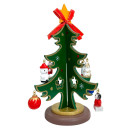 Zimtberg Tannenbaum Holz, Schmuck 2 fach, 16cm