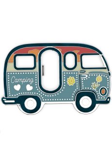 LANOLU Flaschenöffner Magnet Camping Bus, Wohnmobil Geschenk, Camping Gadgets Wohnwagen, Camper Geschenke, magnetisch aus Metall