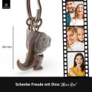 LANOLU Schlüsselanhänger T-Rex "Mini-Rex"- vintage Kupfer
