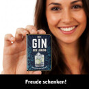 LANOLU Kühlschrankmagnete lustig- Gib deinem Leben Gin - lustige Magnete mit Sprüchen und witzigen Motiven 8x5,5cm