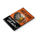 LANOLU Kühlschrankmagnete lustig- Dart, Bier, gönn ich mir - Geschenke für Dart-Fans- lustige Magnete mit Sprüchen und witzigen Motiven 8x5,5cm