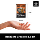 LANOLU Kühlschrankmagnete lustig- Dart, Bier, gönn ich mir - Geschenke für Dart-Fans- lustige Magnete mit Sprüchen und witzigen Motiven 8x5,5cm