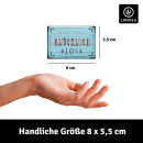 LANOLU Kühlschrankmagnete lustig- Glücklich los - lustige Magnete mit Sprüchen und witzigen Motiven 8x5,5cm